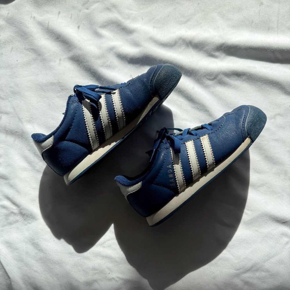Adidas Samoa Bright Blue Kids Colorful Sneaker
